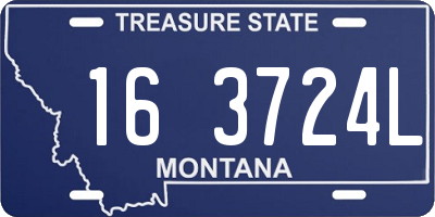 MT license plate 163724L