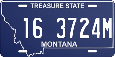 MT license plate 163724M