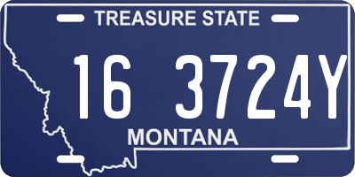 MT license plate 163724Y