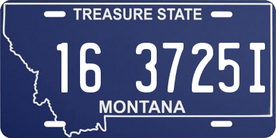 MT license plate 163725I