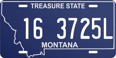 MT license plate 163725L