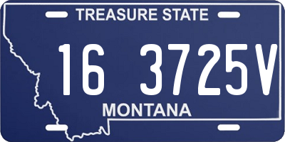 MT license plate 163725V