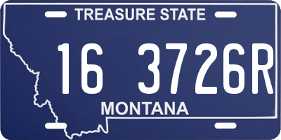 MT license plate 163726R
