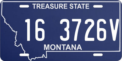 MT license plate 163726V