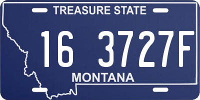 MT license plate 163727F