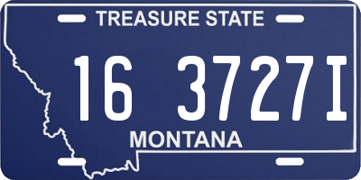 MT license plate 163727I
