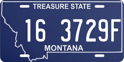 MT license plate 163729F