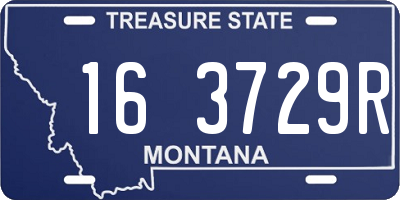 MT license plate 163729R