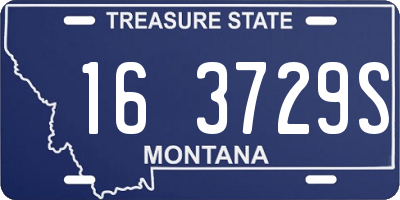 MT license plate 163729S