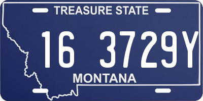 MT license plate 163729Y