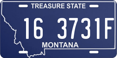 MT license plate 163731F