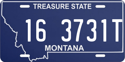 MT license plate 163731T