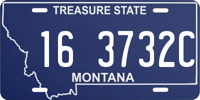 MT license plate 163732C