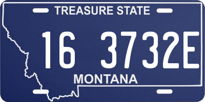 MT license plate 163732E