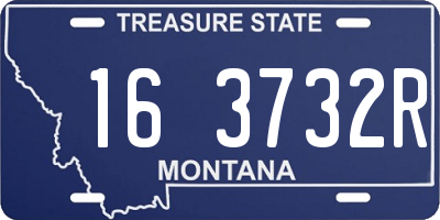 MT license plate 163732R