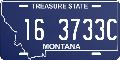 MT license plate 163733C