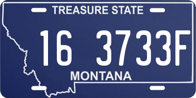 MT license plate 163733F