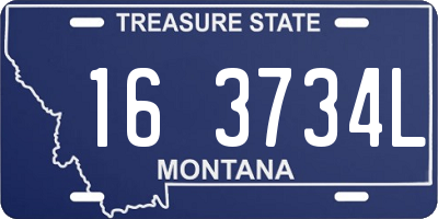 MT license plate 163734L
