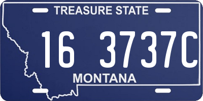 MT license plate 163737C