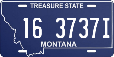 MT license plate 163737I