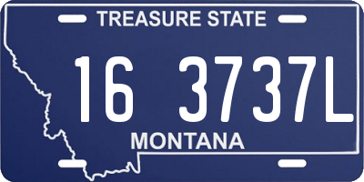 MT license plate 163737L