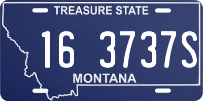 MT license plate 163737S
