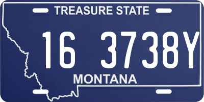 MT license plate 163738Y