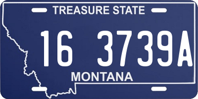 MT license plate 163739A