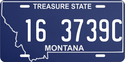 MT license plate 163739C