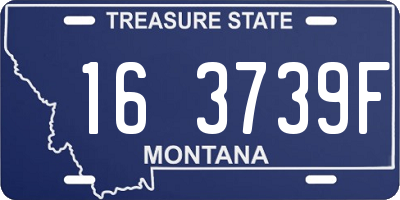 MT license plate 163739F