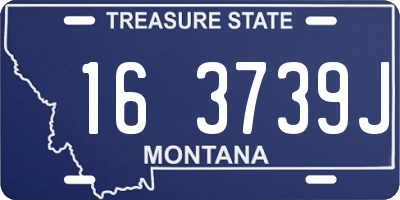 MT license plate 163739J
