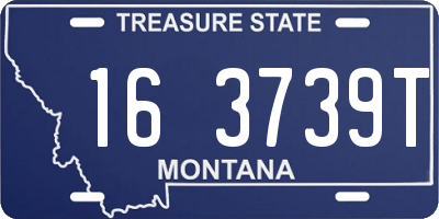 MT license plate 163739T
