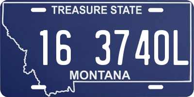 MT license plate 163740L