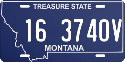 MT license plate 163740V