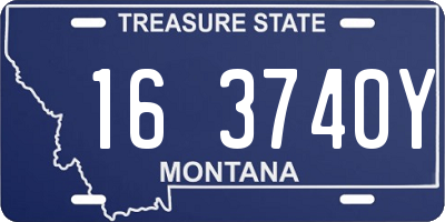 MT license plate 163740Y