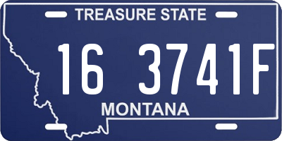 MT license plate 163741F