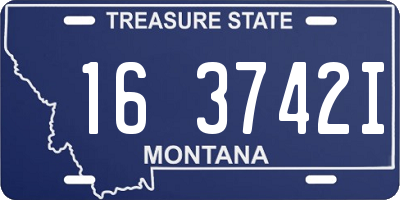 MT license plate 163742I