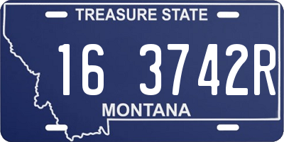 MT license plate 163742R