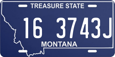MT license plate 163743J