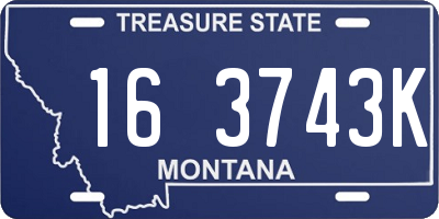 MT license plate 163743K