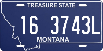 MT license plate 163743L