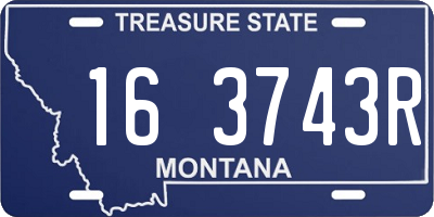 MT license plate 163743R