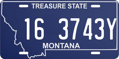 MT license plate 163743Y