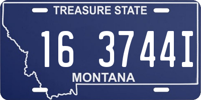 MT license plate 163744I