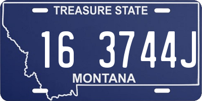 MT license plate 163744J