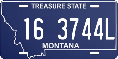 MT license plate 163744L