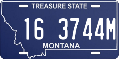 MT license plate 163744M