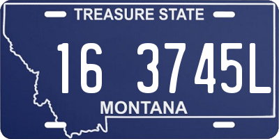 MT license plate 163745L
