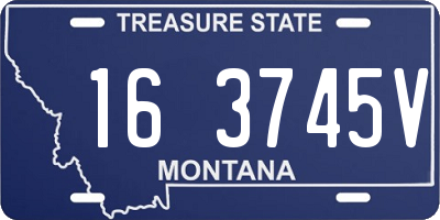 MT license plate 163745V