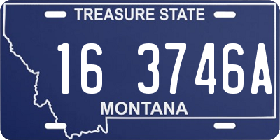 MT license plate 163746A